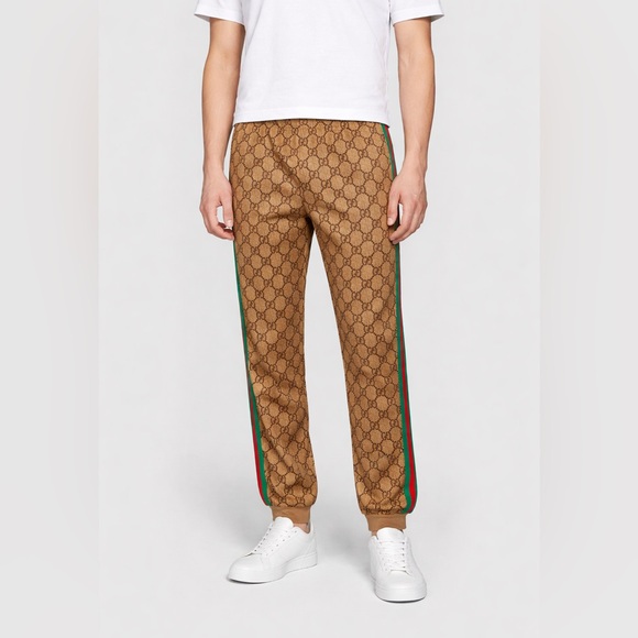 Gucci GG Monogram Web Technical Jersey Jogging Pants Unisex - Picture 8 of 8